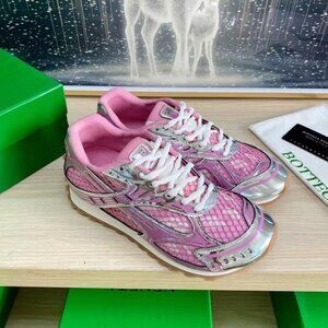 Authentic Bottega Veneta Women’s Pink Sneakers